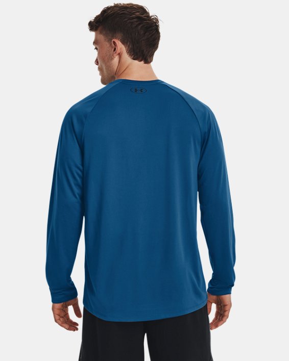 Men's UA Tech™ Long Sleeve, Blue, pdpMainDesktop image number 1